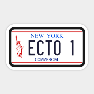 Ghostbusters licence plate Sticker